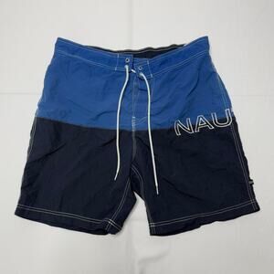 Nautica Blue And Navy Swim Short Size Large